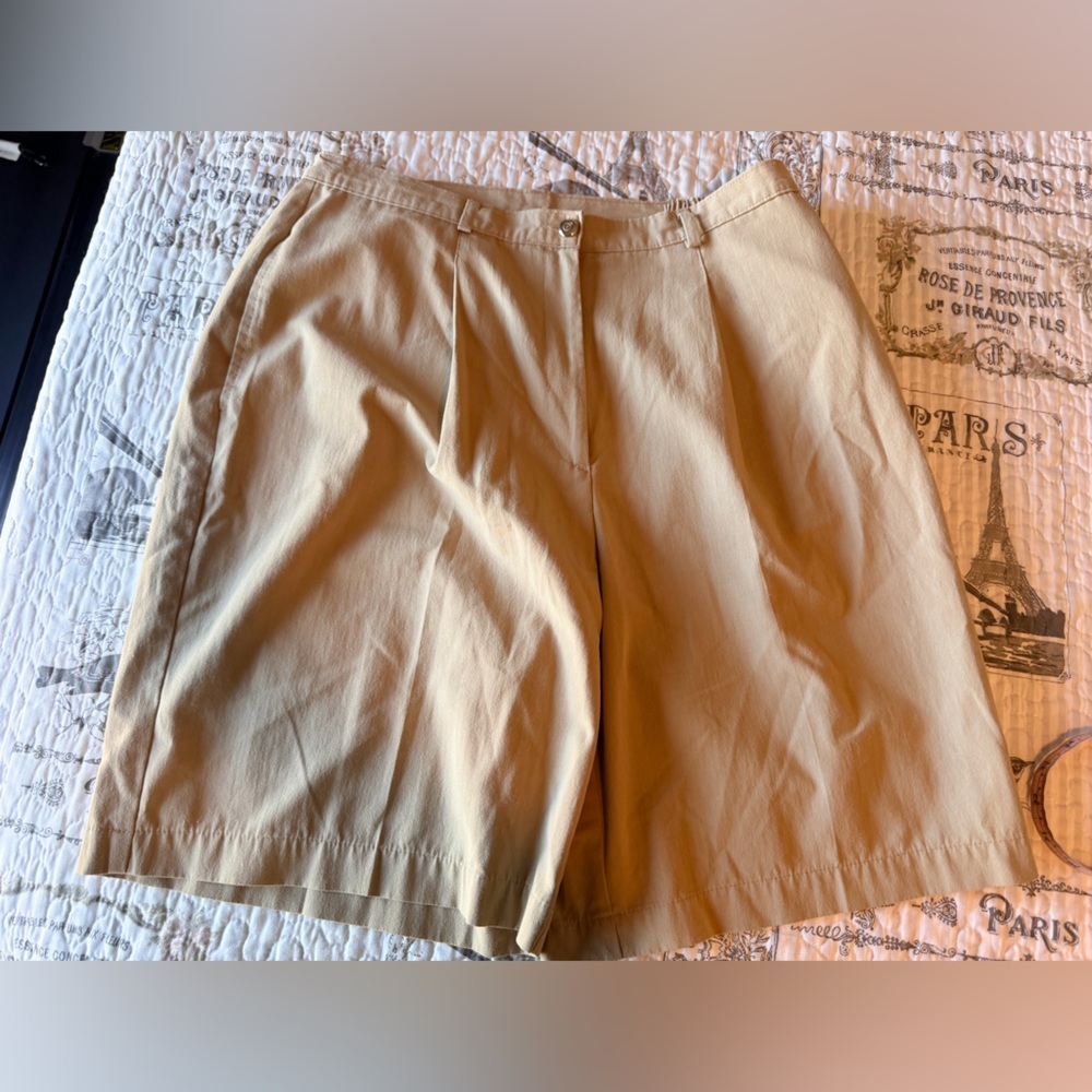 Patchington Tan Khaki Pants Womens Size 14 Straight Leg Casual Workwear Beige